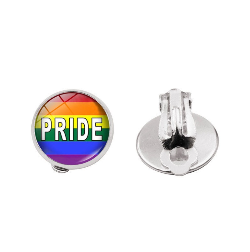 Rainbow LGBT Pride Clip Earrings 